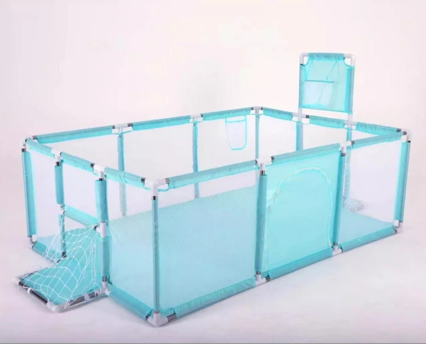 NEW Playpens for Baby with Pull Rings Indoor Baby Playground Kids Balls Pool Activity Fence Baby Games Park Child Safety Barrier