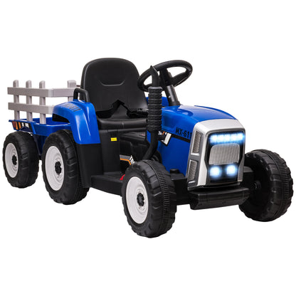 12V Kids Ride-On Tractor with Detachable Trailer & Remote