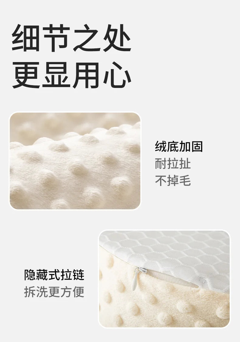 Baby Slope Pillow - Breathable Newborn Pillow for Preventing Milk Choking and Spitting Up - Lying-Down Feeding and Sleeping Aid