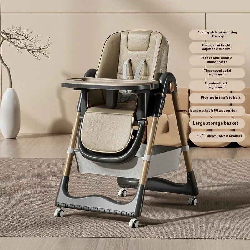 BabyBlush Multifunctional Foldable Baby High Chair