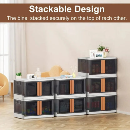 Folding Wardrobe Storage Cabinet Installation Free Movable Transparent Kids Clothing Organization Simple Foldable Closet Cabinet