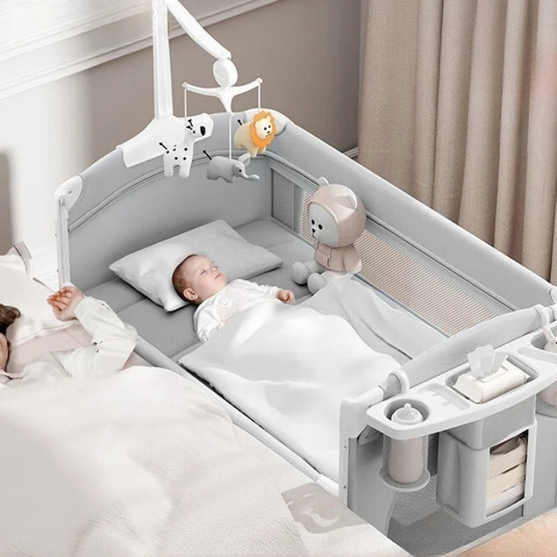All-In-One Portable Baby Crib & Bedside Bassinet