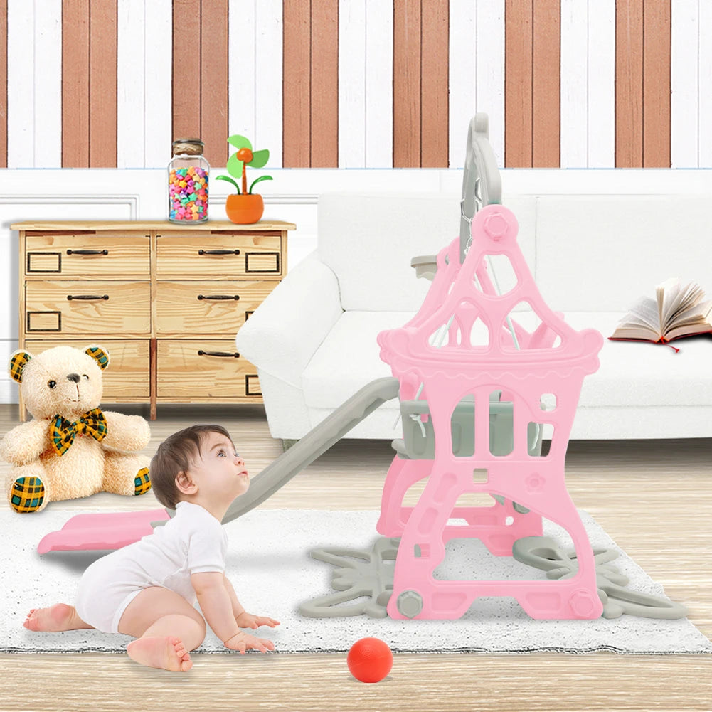 BabyBlush Toddler Swing & Slide Playset
