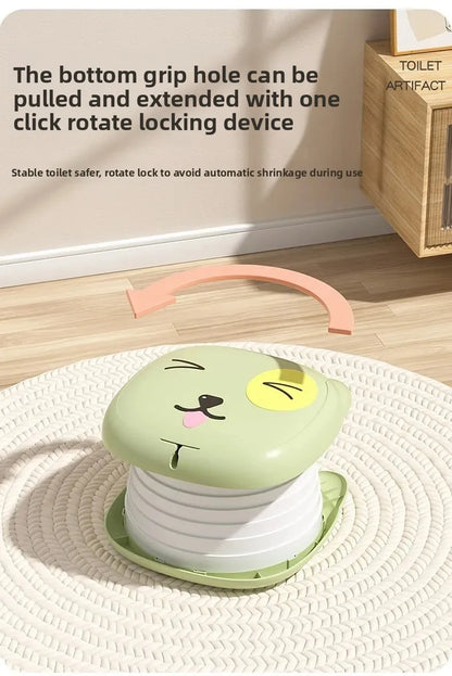 Portable Folding Children's Toilet Trainer for Outdoor Camping Car Travel Emergency Urinal Basin Baby Training Seat