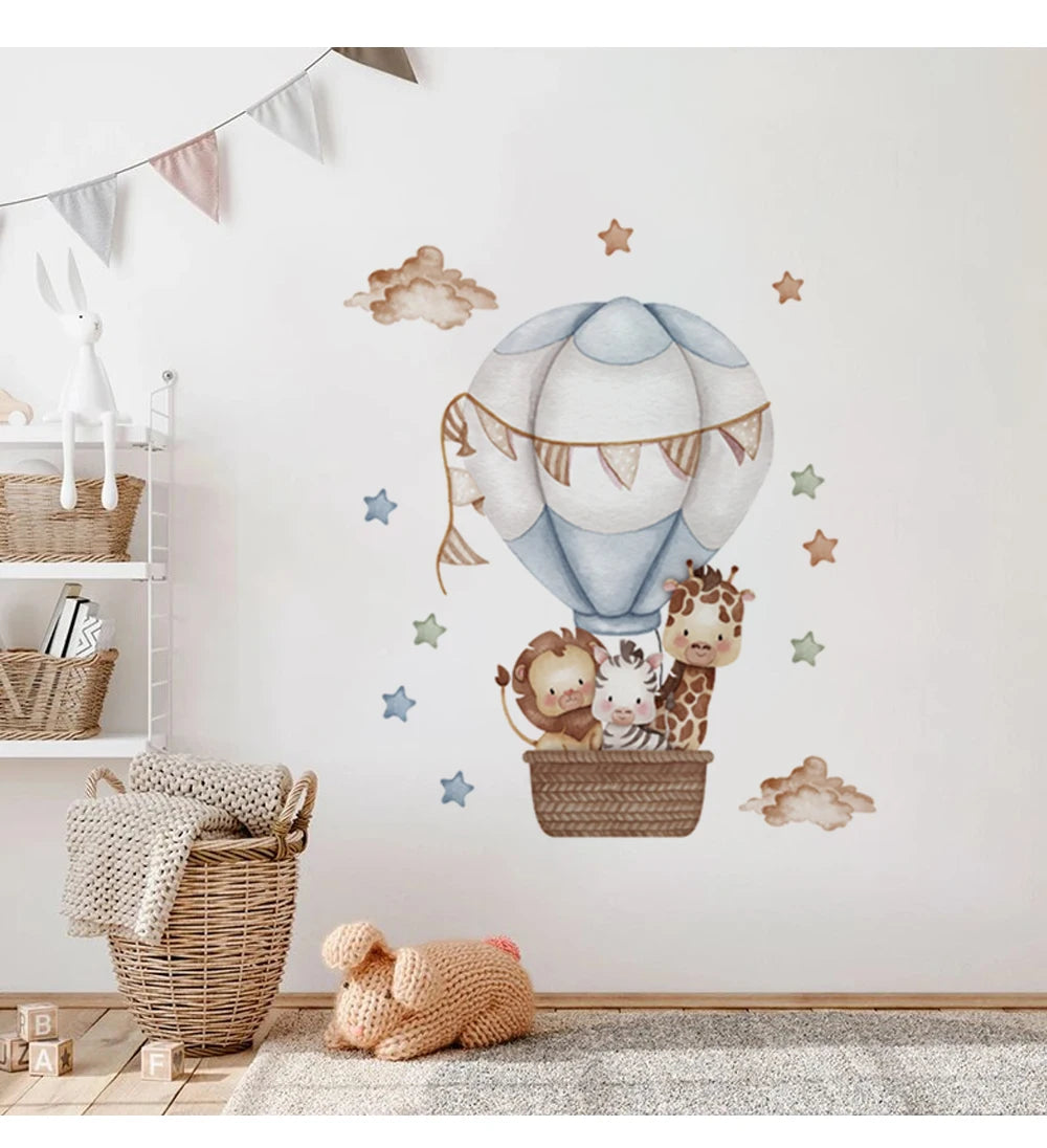 Safari Balloon Wall Stickers – Create a Dreamy Nursery