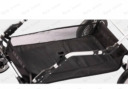 New Eggshell Twin Stroller Two-way Twin Stroller 2-in-1 Twin Children's Stroller Double Sleeping Basket with Adjustable Angle