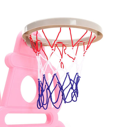 BabyBlush Toddler Swing, Slide & Basketball Playset