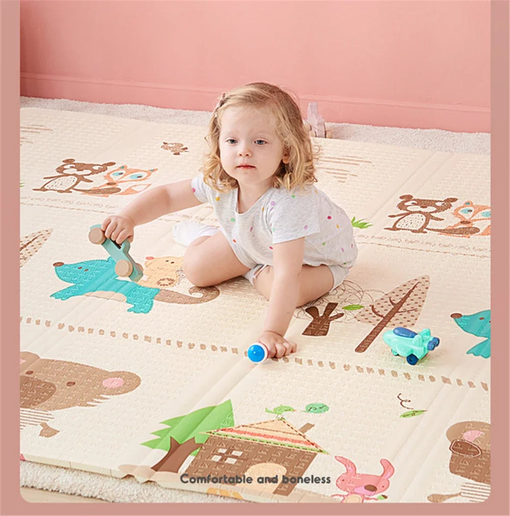 Baby Play Mats For Baby Game Mats Waterproof Children's Rug Playing Activity Gym Mat Crawling Play Floor Folding Soft Carpets