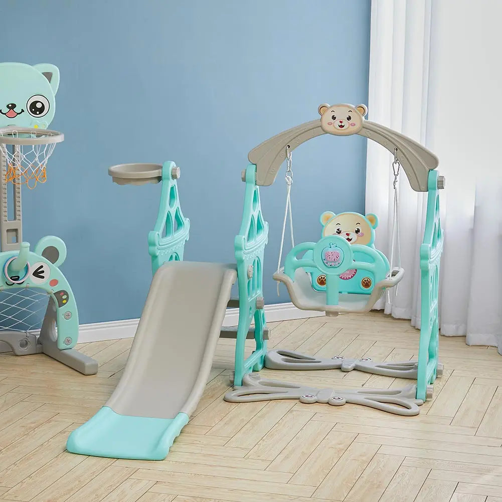 BabyBlush Toddler Swing & Slide Playset