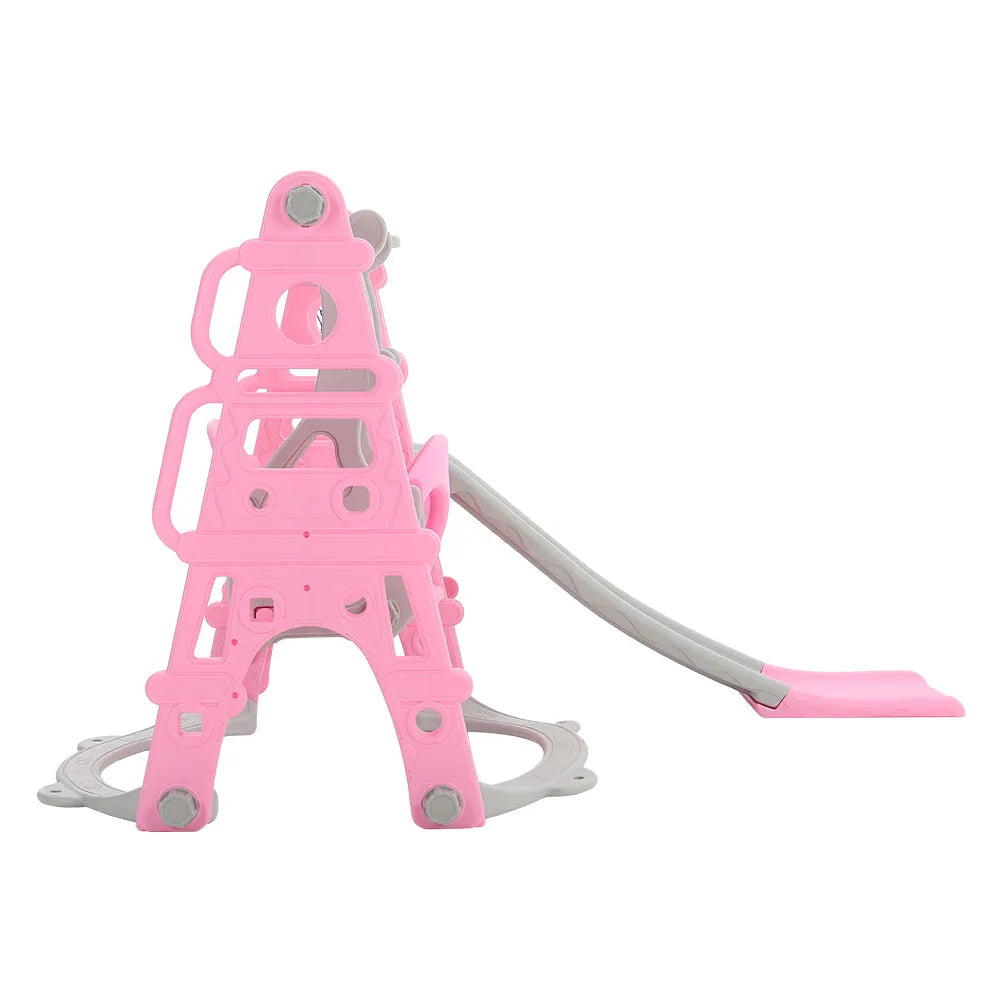 BabyBlush Toddler Swing, Slide & Basketball Playset