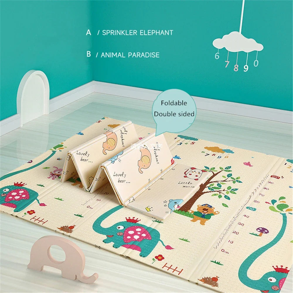 Baby Play Mats For Baby Game Mats Waterproof Children's Rug Playing Activity Gym Mat Crawling Play Floor Folding Soft Carpets
