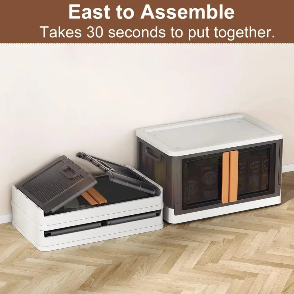 Folding Wardrobe Storage Cabinet Installation Free Movable Transparent Kids Clothing Organization Simple Foldable Closet Cabinet