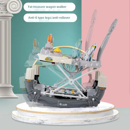 Anti-rollover Children's Multi-functional Baby Walker Baby Trolley with Musical Walker