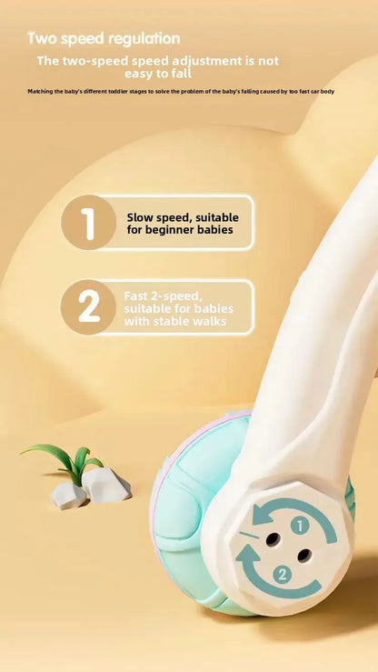 Anti-Tip Baby Walker Push Cart Toy for Learning to Walk 3-18 Months Hand Push Step Assisting Child Development Products