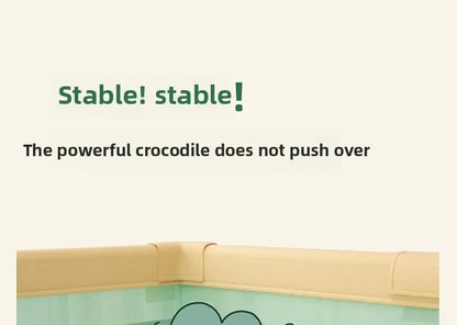 Safety Fence Foldable Baby Playpen Indoor Toddler Activity Area Crawling Mat Easy Assembly Non-Toxic Materials Indoor Playground