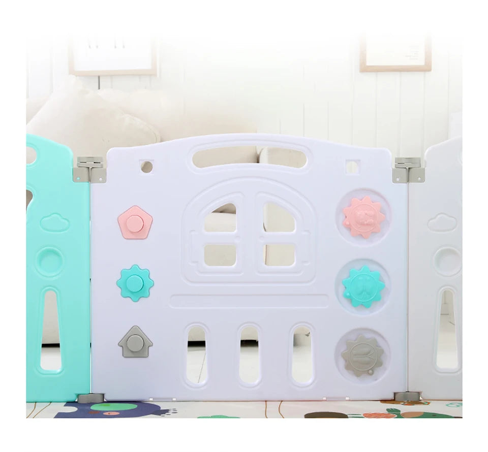BabyBlush Large Baby Activity Playpen with Slide & Free Mat