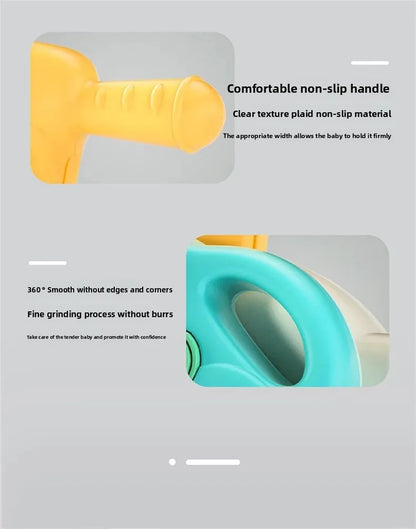 Three-in-One Early Education Baby Walker Stroller Steerable Anti-Tip Multifunctional Toddler Toy Car for Babies Learning to Walk