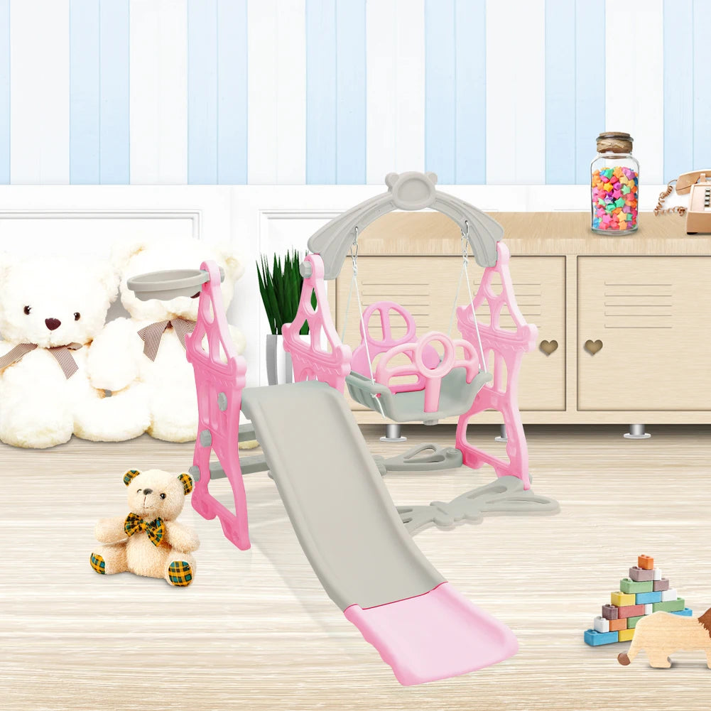 BabyBlush Toddler Swing & Slide Playset
