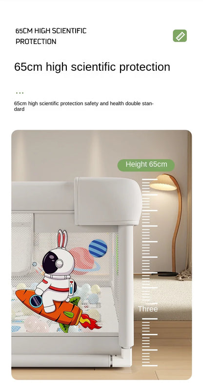 Baby Playpen Indoor Play Area for Infants Room Play Enclosure for Toddler Crawling Safety Barrier Includes 1.5cm Thick Floor Mat