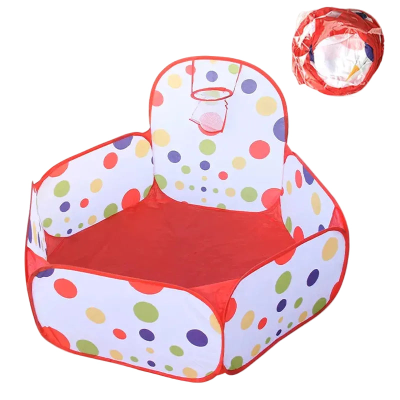 BabyBlush Hexagon Folding Baby Playpen with Basketball Hoop (1.2m)
