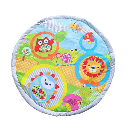 Baby Play Gym Play Mat Tummy Time Fitness Frame Activity Rack with 5 Detachable Toys Newborn Sensory Skill Development Kids Rug