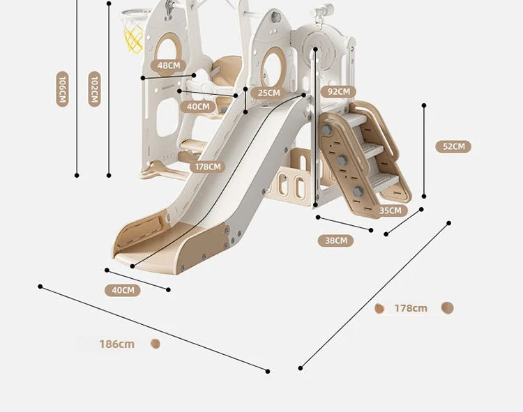 Children's Slide Indoor Home Slide Swing Multi-function Combination Baby Toy Small Family Amusement Park