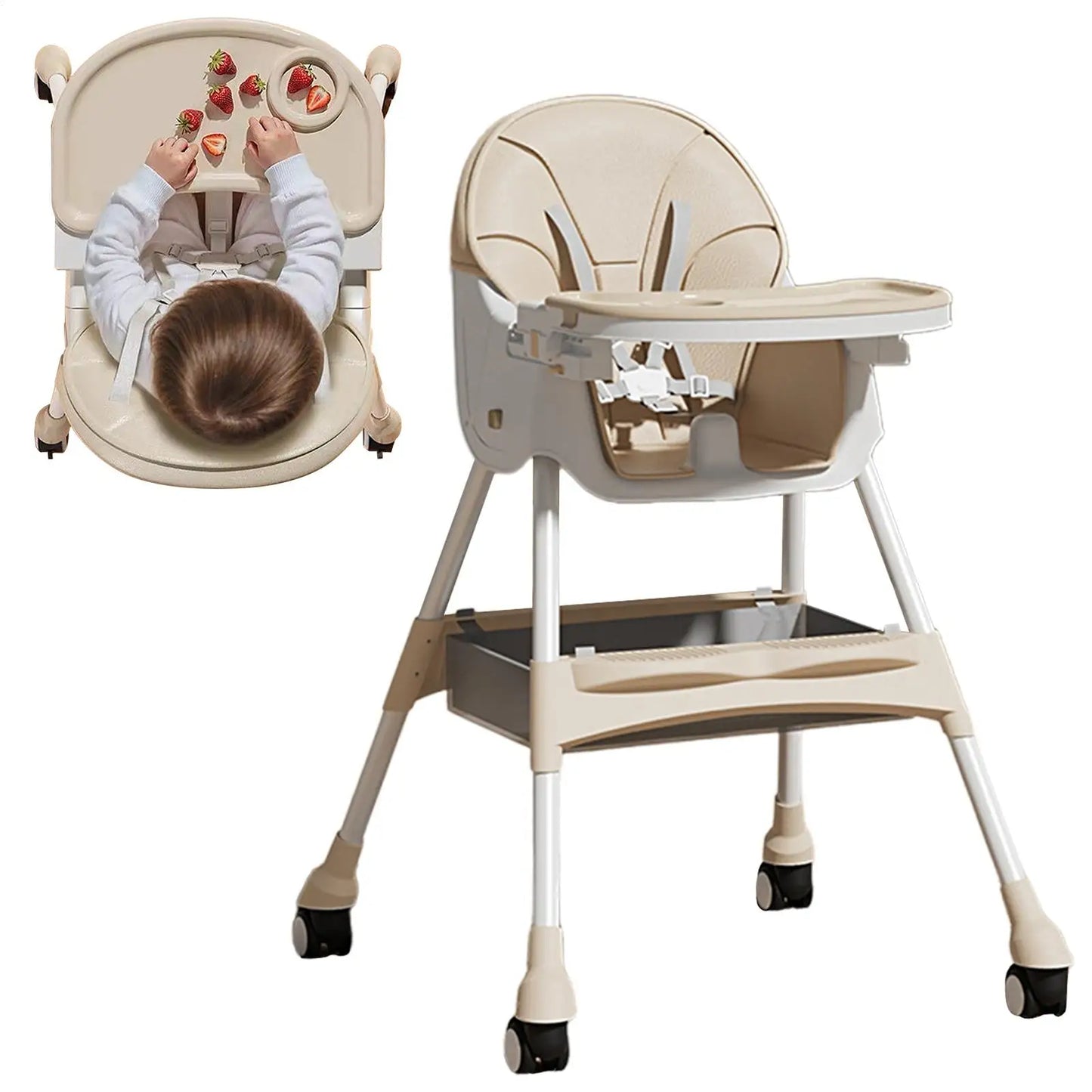 BabyBlush Adjustable Baby High Chair & Feeding Seat