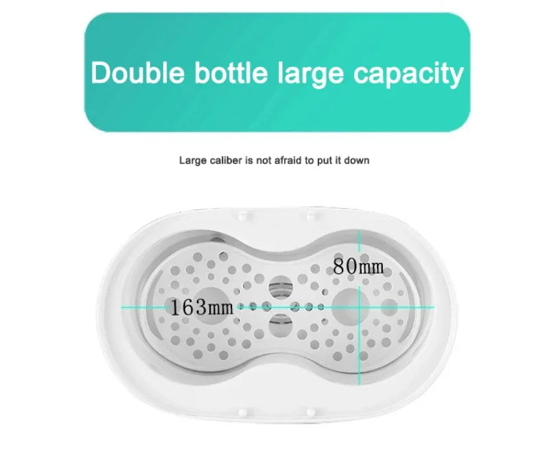 TINSOL Multi-function Baby Nursing Bottle Heater Sterilizer Fast Breast Milk Bottle Warmer with Accurate Temperature Control