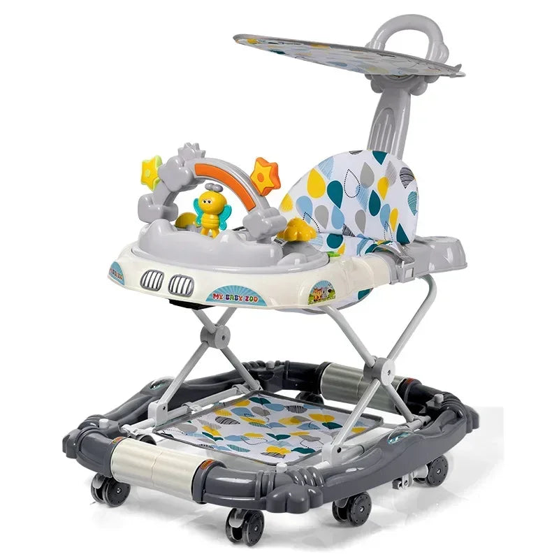 Anti-rollover Children's Multi-functional Baby Walker Baby Trolley with Musical Walker