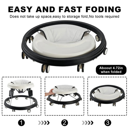 Foldable Anti-Rollover Baby Walker – Safe Steps, Every Time