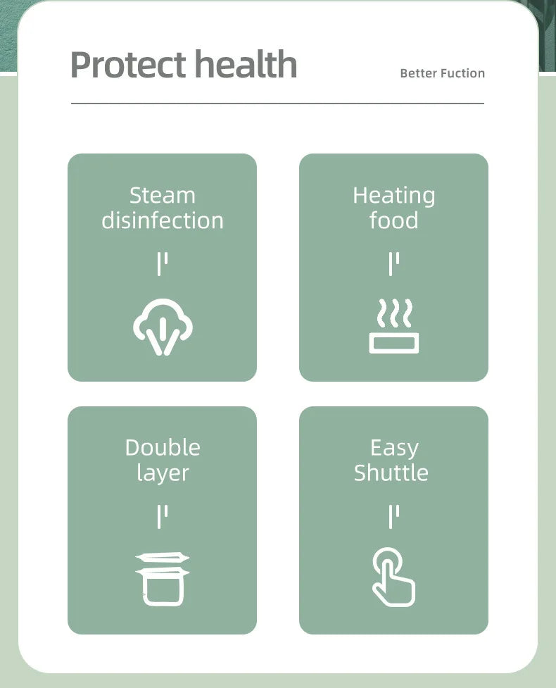 Baby Electric Steam Bottle Sterilizer Feeding Bottle Sterilizers Milk Warmer Electric Kid Bottle Sanitizer with Timer