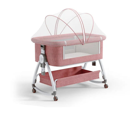 Portable Foldable Baby Crib & Bassinet – Bedside Co-Sleeper Travel Bed