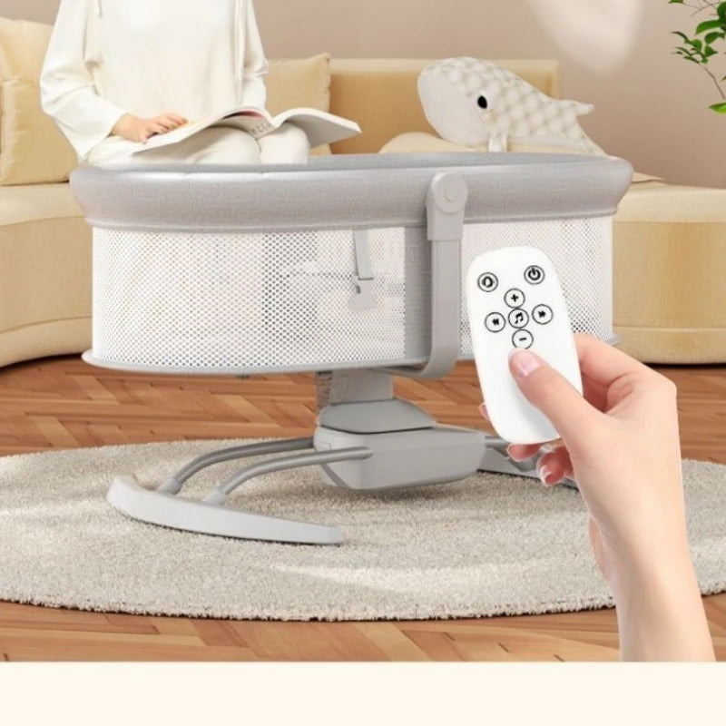Electric Baby Cradle & Rocking Sleeper – Multifunctional Soothing Bassinet