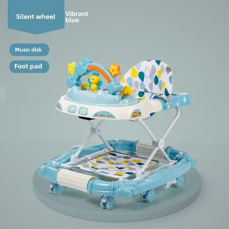 Anti-rollover Children's Multi-functional Baby Walker Baby Trolley with Musical Walker