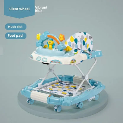 Anti-rollover Children's Multi-functional Baby Walker Baby Trolley with Musical Walker