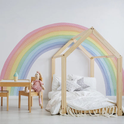 Dreamy Pastel Rainbow Wall Mural Sticker