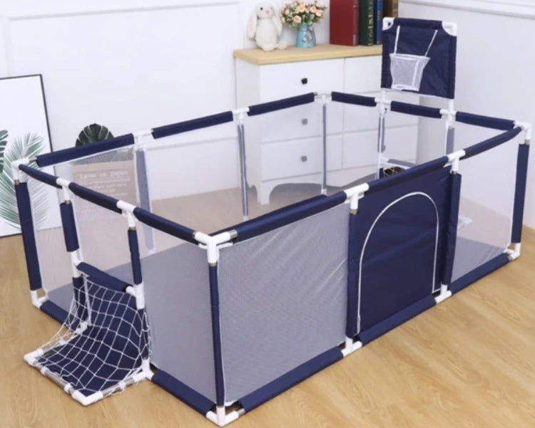 NEW Playpens for Baby with Pull Rings Indoor Baby Playground Kids Balls Pool Activity Fence Baby Games Park Child Safety Barrier
