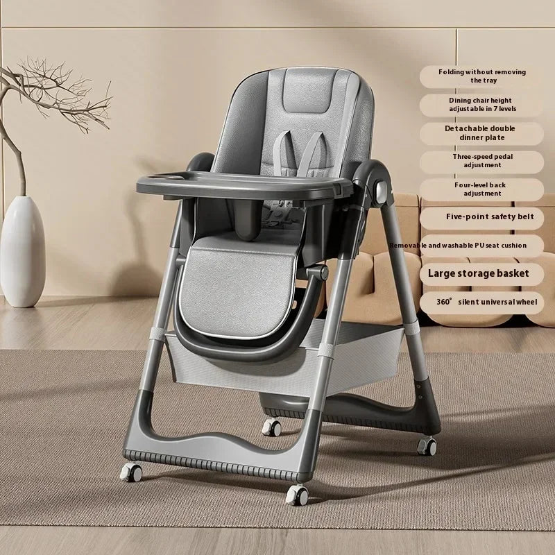 BabyBlush Multifunctional Foldable Baby High Chair
