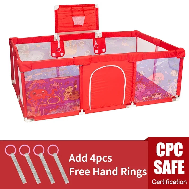 IMBABY Baby Playground Large Baby Playpen Machine Washable Baby Activity Fence Ball Pool Games Playpen for Child Safety Barries