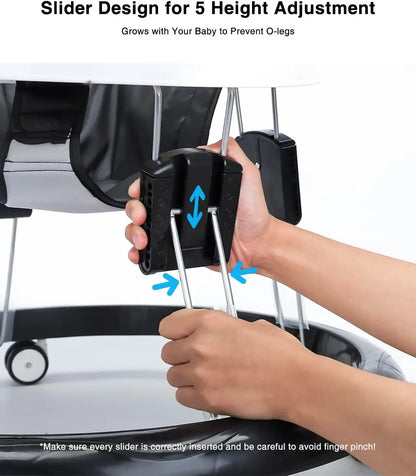SmoothRide Adjustable Baby Walker – Safe First Steps Made Easy