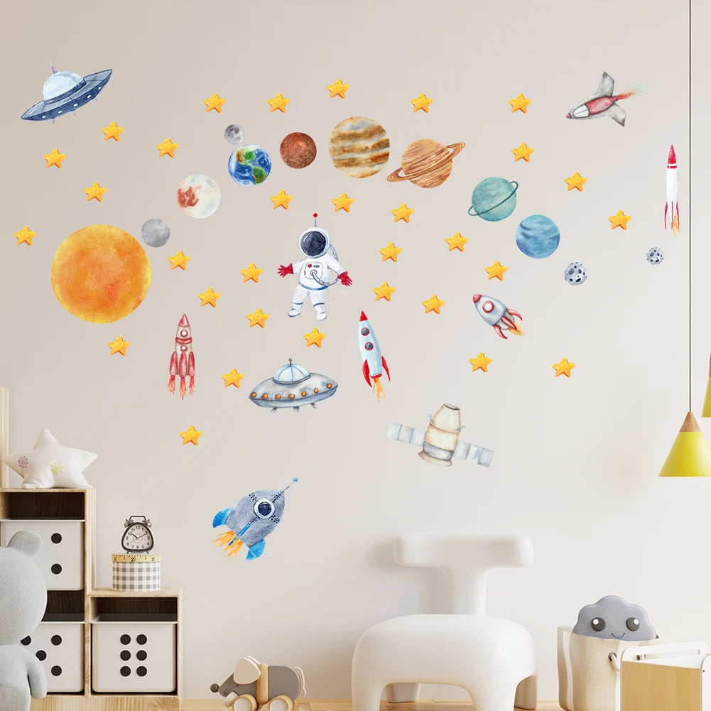 Astronaut Wall Stickers – Explore the Universe from Bedtime