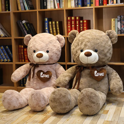 Nice New Hot High Quality 2 Colors Teddy Bear With Love Stuffed Animals Plush Toys Doll Pillow Kids Lovers Birthday Baby Gift