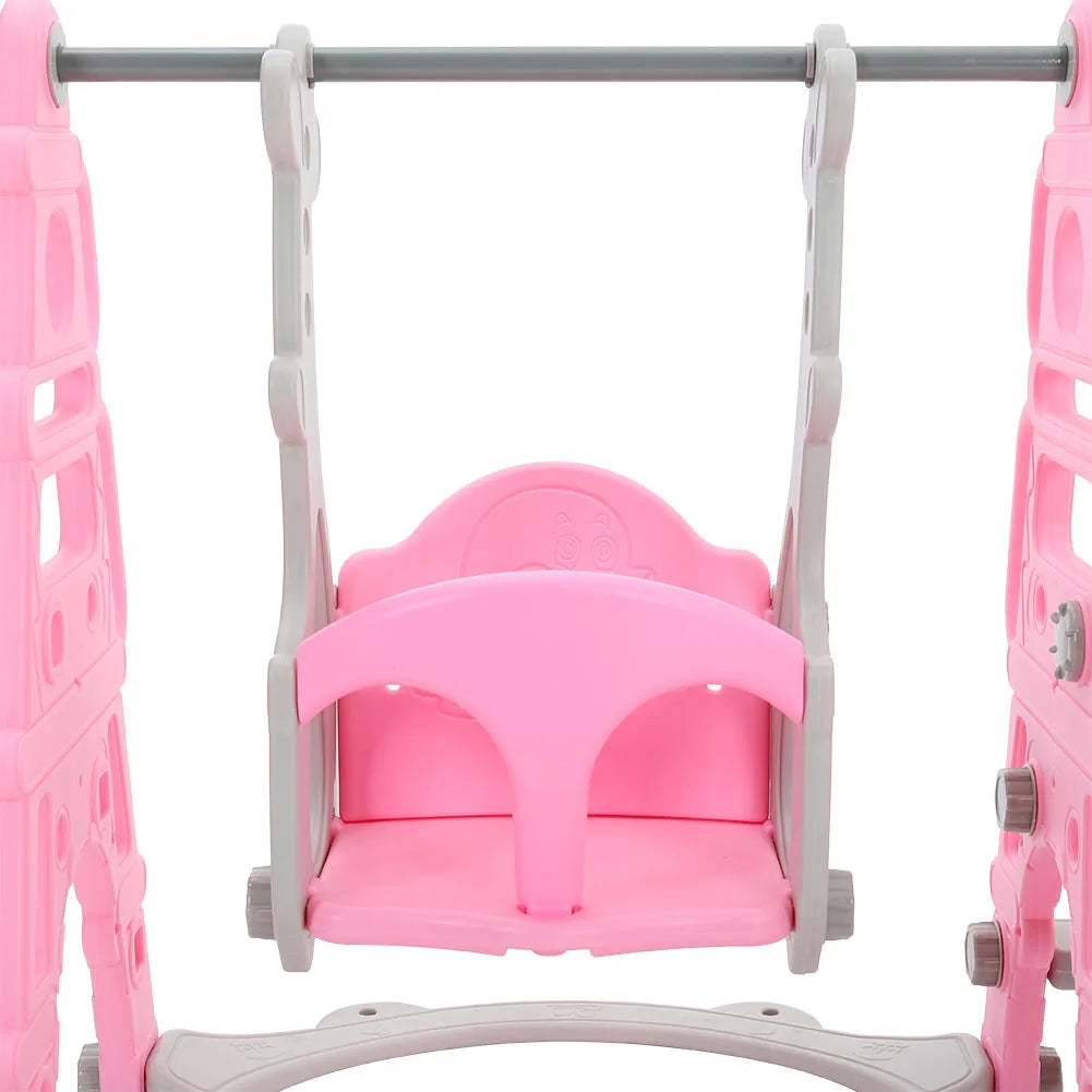 BabyBlush Toddler Swing, Slide & Basketball Playset