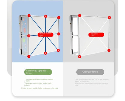 Baby Playpen Indoor Play Area for Infants Room Play Enclosure for Toddler Crawling Safety Barrier Includes 1.5cm Thick Floor Mat
