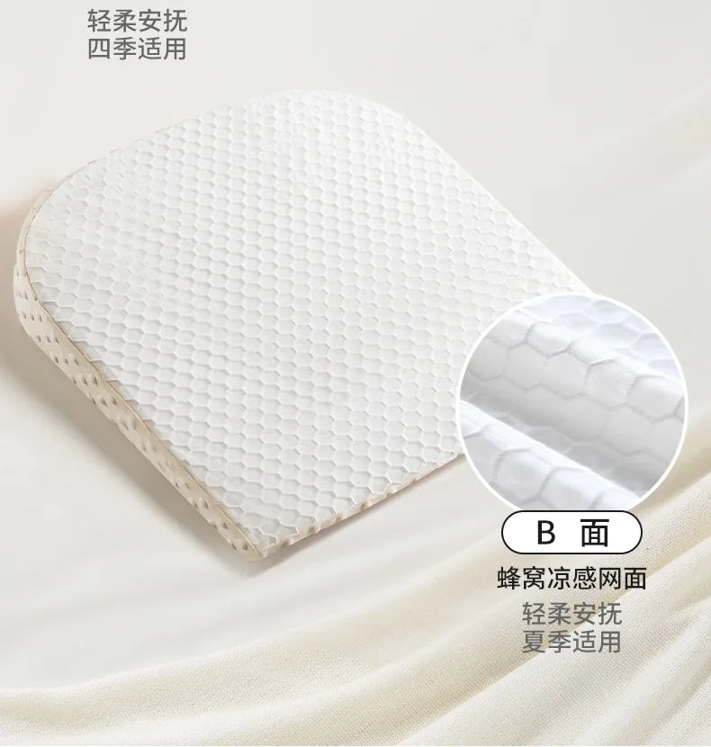 Baby Slope Pillow - Breathable Newborn Pillow for Preventing Milk Choking and Spitting Up - Lying-Down Feeding and Sleeping Aid