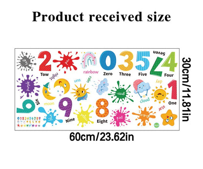 Kids 3D Number Learning Wall Stickers – Fun Meets Education