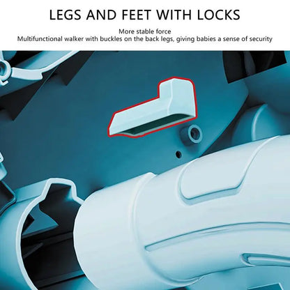 Babies Walker with Wheels Stand Learning Activities Developmental Multi-functional Toddler Trolley Hand Push Walker