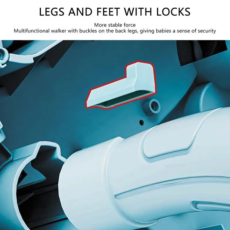 Babies Walker with Wheels Stand Learning Activities Developmental Multi-functional Toddler Trolley Hand Push Walker