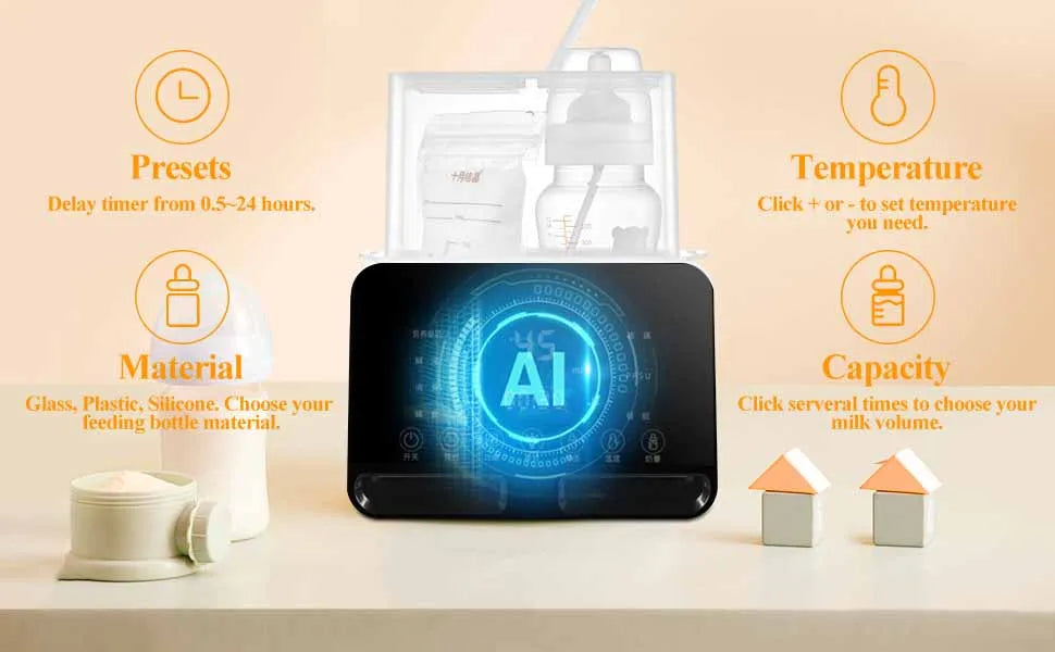 Baby Bottle Warmer Sterilizer Multifunction Fast Milk Bottle Warmers with Timer Accurate Temperature Control Newborn Accessories