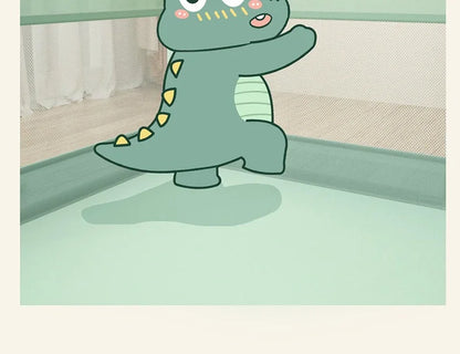 Safety Fence Foldable Baby Playpen Indoor Toddler Activity Area Crawling Mat Easy Assembly Non-Toxic Materials Indoor Playground